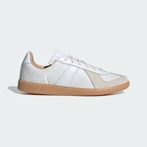 Adidas Women's BW Army Shoes in White and Tan with Suede